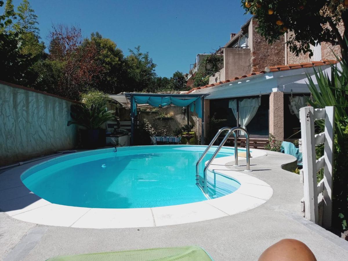 BELLE MAISON DE CARACTERE DE VILLAGE et STUDIO PISCINE Privée 9 PERS Millas Exterior foto